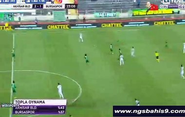 Sokol Cikalleshi Goal HD - Akhisar Belediye 3-1 Bursaspor 23.04.2017
