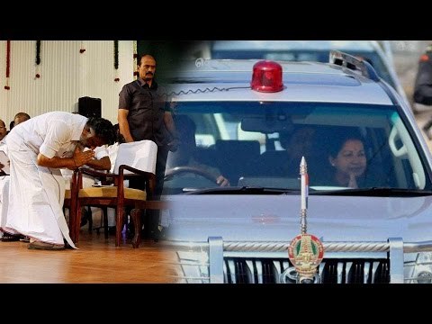 Panneerselvam worshiped Jayalalithaa's car in Chennai | Oneindia News