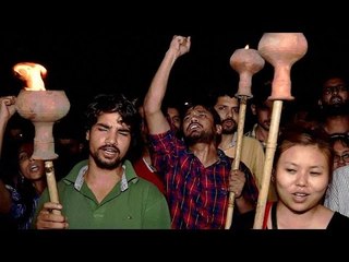 下载视频: JNU Row: Students protest punishment awarded to Kanhaiya kumar and others