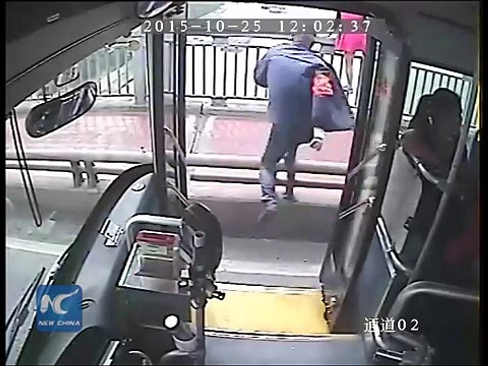 Brave bus driver