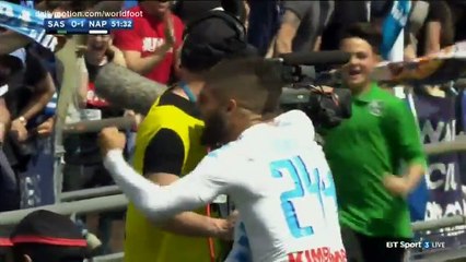 Dries Mertens Goal Sassuolo 0-1 Napoli