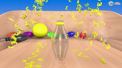 Learn Colors and Numbers 3D Ice Creams for Kids | Lolipop & Pacman Cartoon for kids