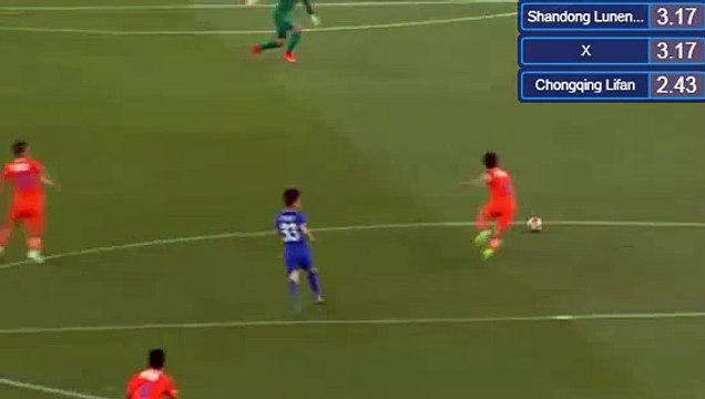 1-0 Fernandinho Goal HD - Shandong Luneng Taishan vs Chongqing Dangdai Lifan 23.04.2017