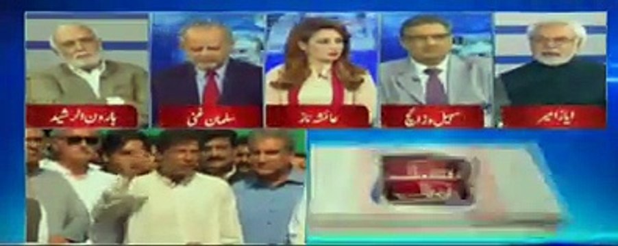 Ayaz Amir gives a befitting reply to Haroon Ur Rasheed when he was criticizing Imran Khan.