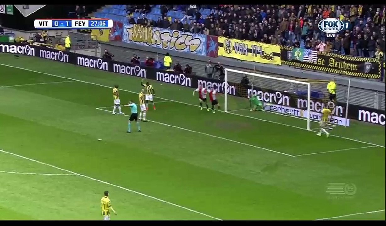 Nicolai Jorgensen Goal HD - Vitesse 0-2 Feyenoord - 23.04.2017