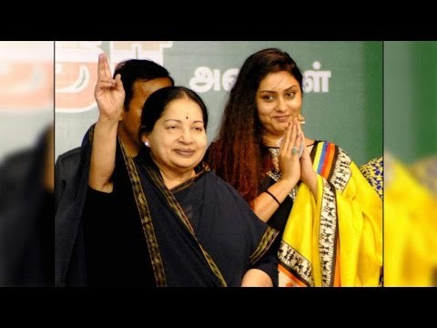 Actress Namitha joins Jayalalithaa's AIADMK ahead of Tamil Nadu polls