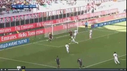 Suso Missed Penalty - AC Milan vs Empoli FC 0-1 23.04.2017 (HD)