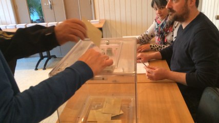 Reportage au bureau de vote