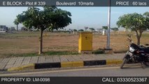 EXCELLENT MAIN BOULEVARD PLOT IN PHASE 8 E BLOCK BAHRIA TOWN RAWALPINDI AVAILABLE FOR SALE