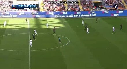 Gianluca Lapadula Goal HD - AC Milan 1-2 Empoli - 23.04.2017 HD