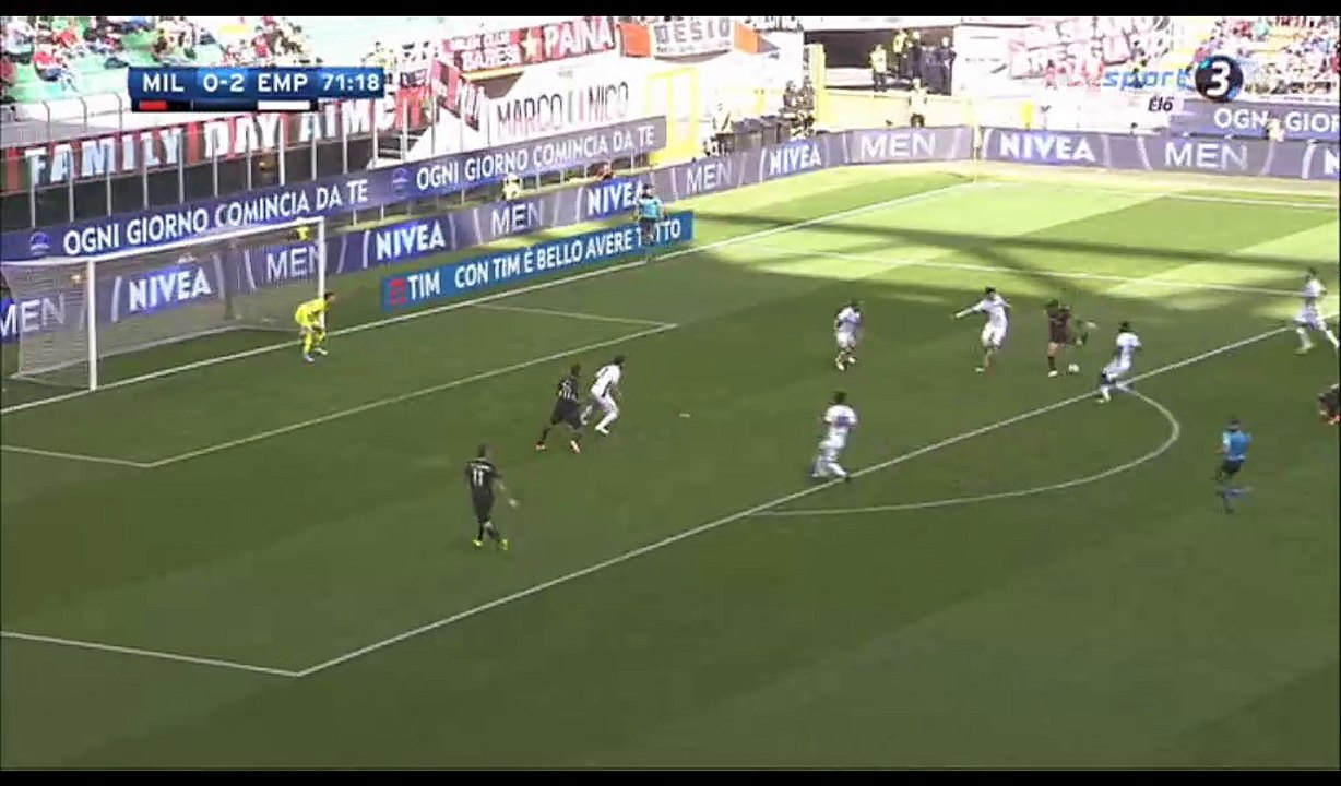 Gianluca Lapadula Goal HD - AC Milan 1-2 Empoli - 23.04.2017