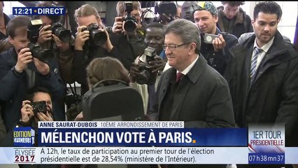 Jean-Luc Mélenchon a voté à Paris