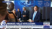 Manuel Valls a voté à Evry