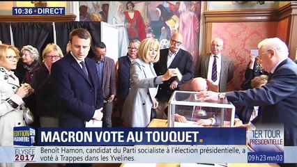 Philippe Poutou a voté à Bordeaux