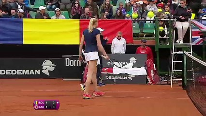Fed Cup 2017 / WG ll Play-Off / Halep-Niculescu v Rae-Robson