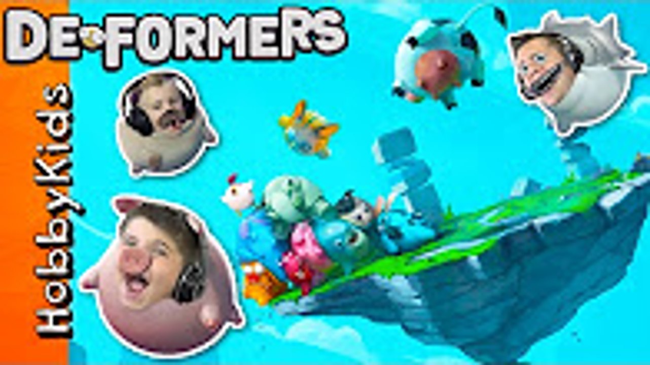 NEW De-Formers Video Game + Skit! Sumo Boppers + Family Fun HobbyKidsTV