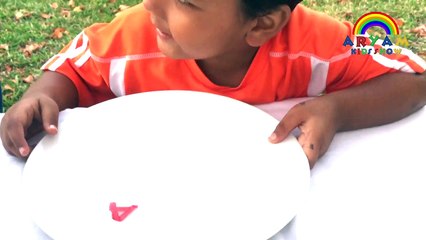 Float drawings with magic dry-erase marker and water