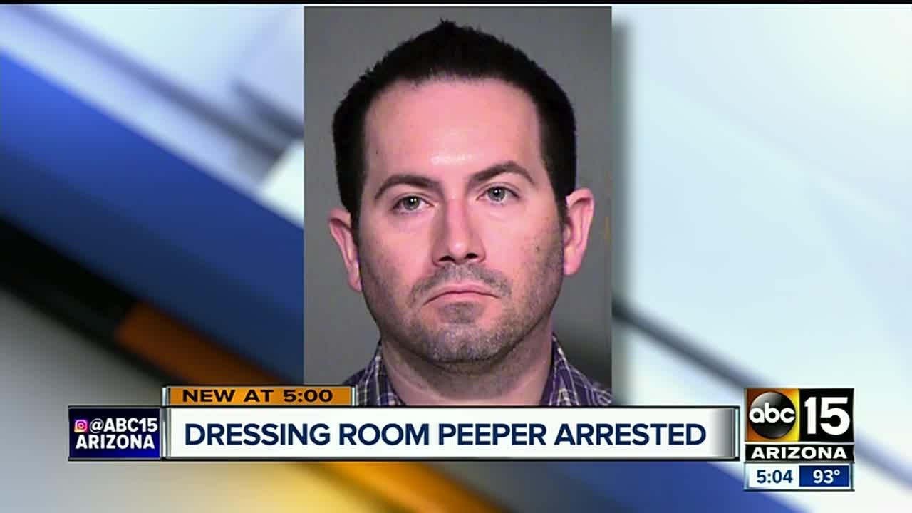 Alleged dressing room peeper arrested