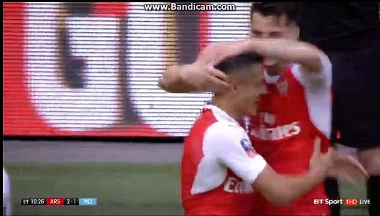 Sanchez goal 2-1 | Arsenal vs Manchester United 23/04/2017