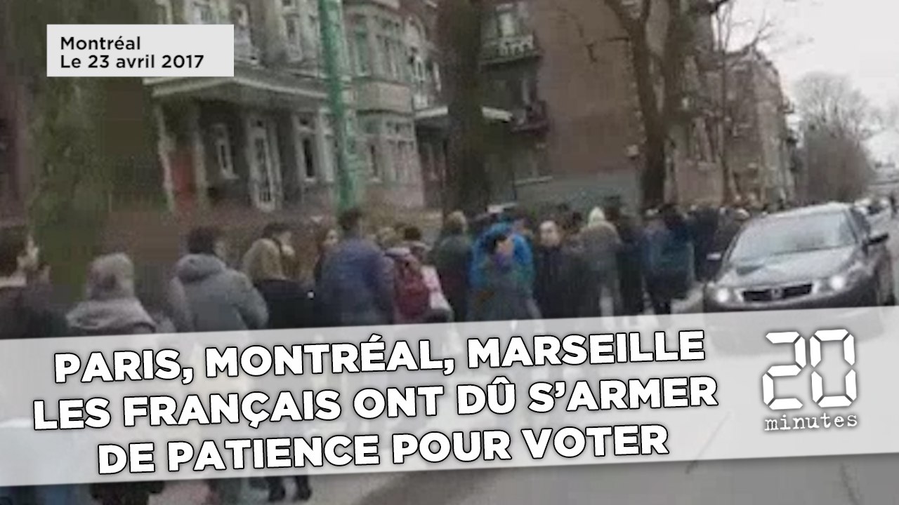 Paris, Raincy, Montréal... Les Français ont dû s'armer de patience pour voter