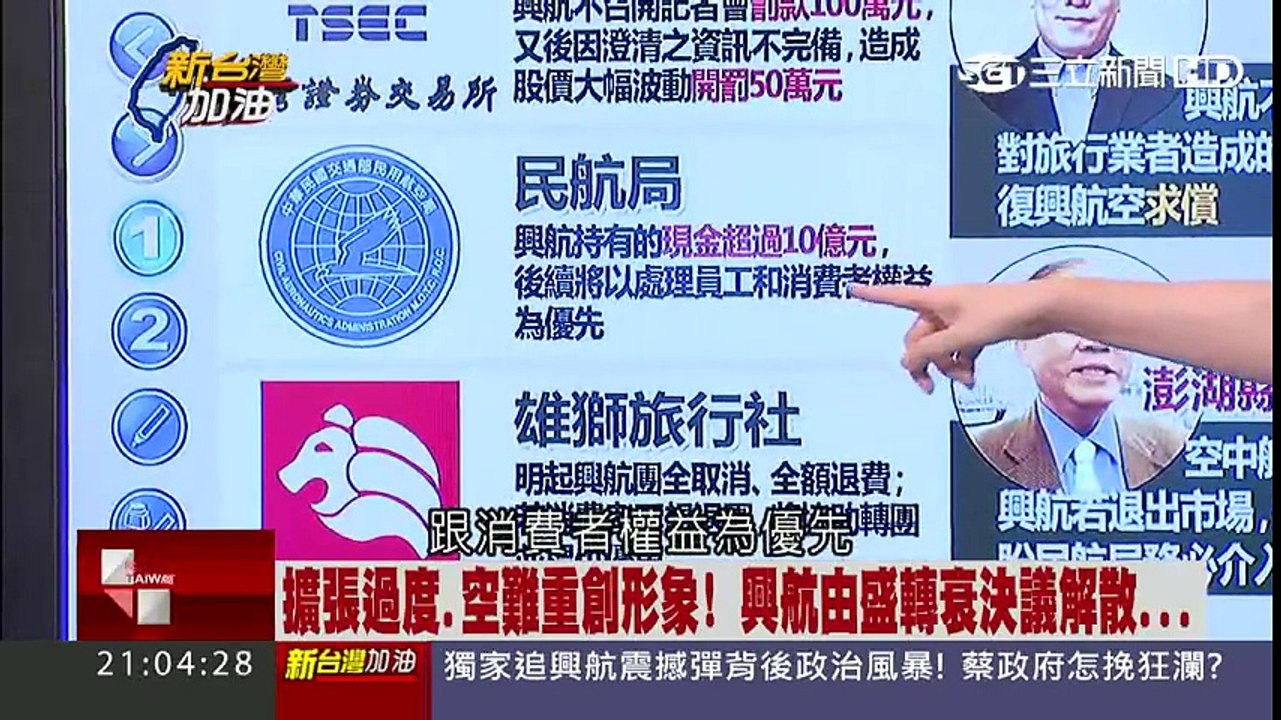 獨家追蹤復興航空解散內幕！誰是壓垮興航最後的稻草？【新台灣加油】20161122 part 1/2