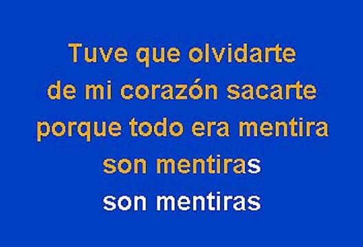 Pasion Juvenil - Mentiras Tuyas (Karaoke)