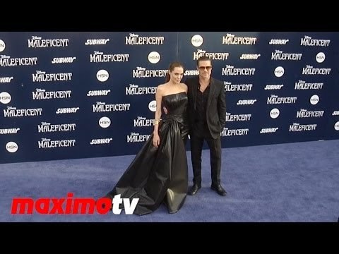 Angelina Jolie, Brad Pitt, Elle Fanning, Juno Temple MALEFICENT World Premiere ARRIVALS
