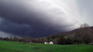 Tornado producing thunderstorm Pennsylvania