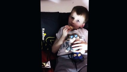 DanTDM and Alfie doing lip syncing, eating Oreos nom nom nom nom