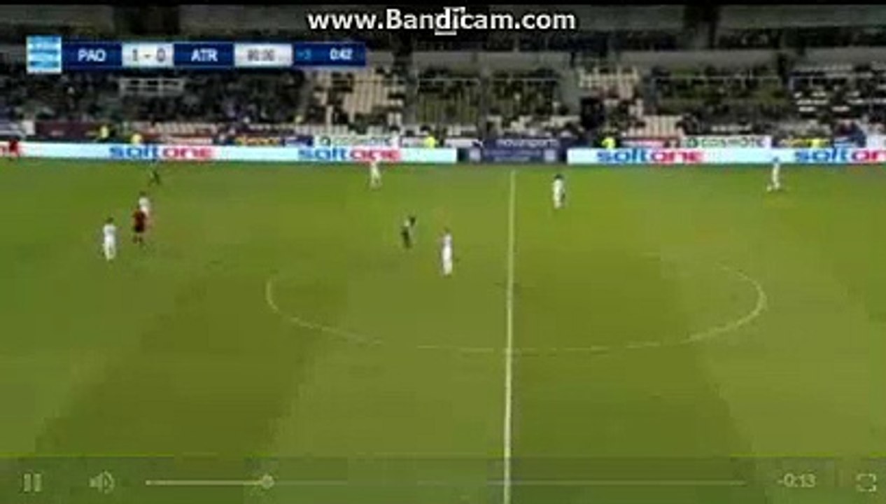 Fyntanidis  RED  CARD  - Panathinaikos 1-0 Atromitos 23.04.2017