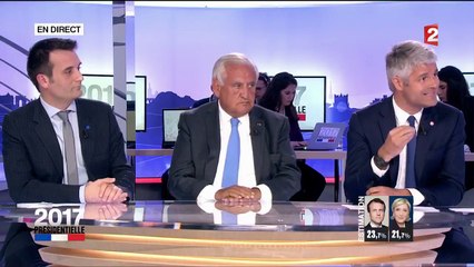 Laurent Wauquiez réagit sur le plateau de France 2 : "On paye cher les affaires"