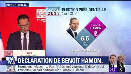 Hamon : "J’appelle à battre l’extrême droite en votant pour Emmanuel Macron"