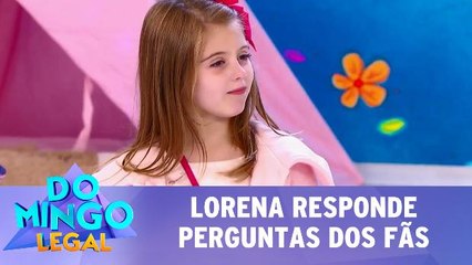 Lorena responde pergunta dos fãs