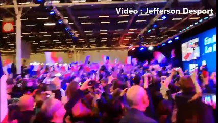 Ambiance au QG d'Emmanuel Macron à l'annonce des résultats