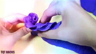 Decoration Idea : Wedding Paper Roses Craft | Valentine Crafts | Flowers Making