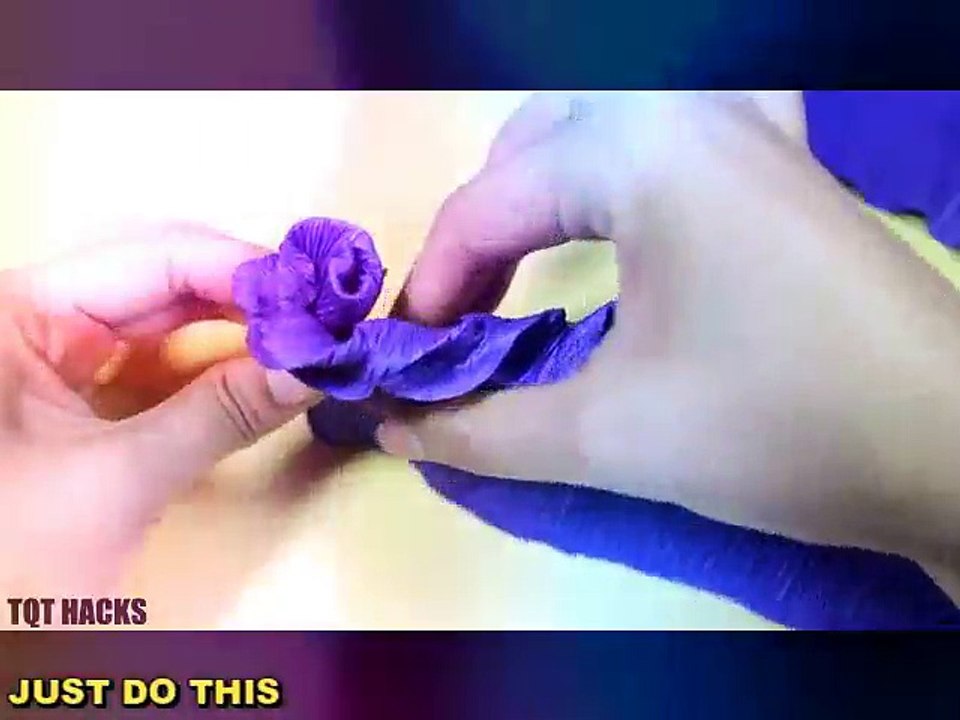 Decoration Idea : Wedding Paper Roses Craft | Valentine Crafts | Flowers Making