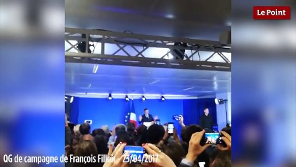 Discours de François Fillon après les résultats du 1er tour