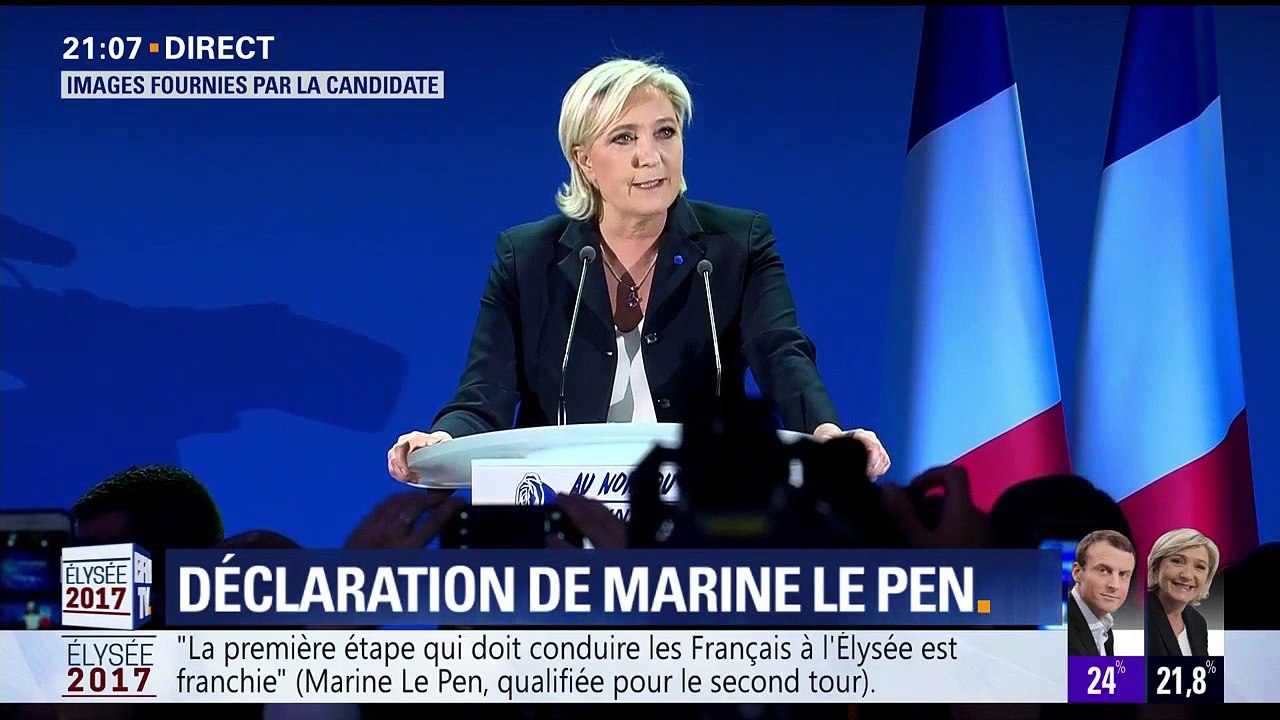 Marine Le Pen : "Il est temps de libérer le peuple français (...) Oui, je suis la candidate du peuple"