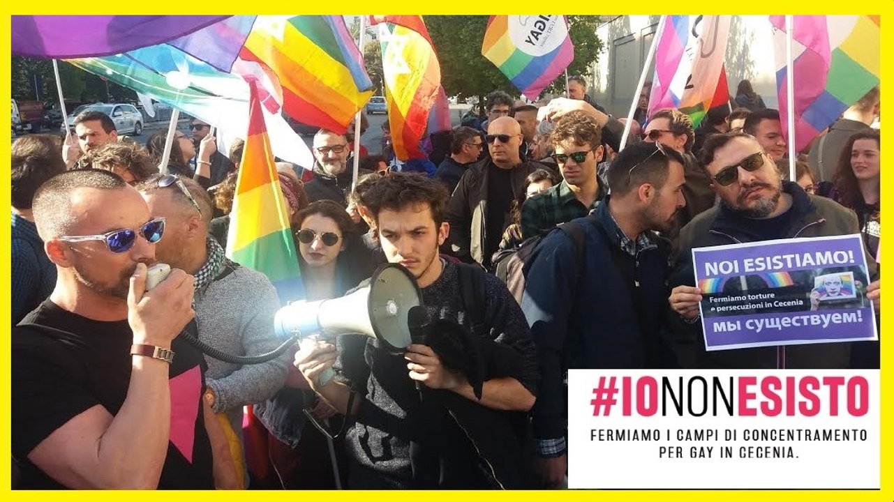 #IoNonEsisto - Sit in a sostegno LGBT in Cenenia