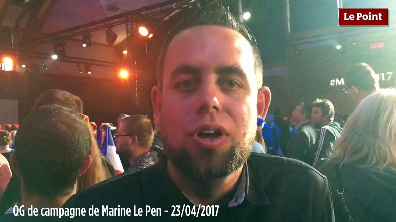 Les réactions des militants au QG du Front National