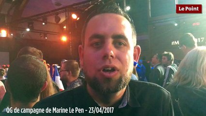 Les réactions des militants au QG du Front National