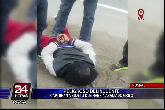 Huaral: PNP captura a delincuente que participó en asalto a grifo