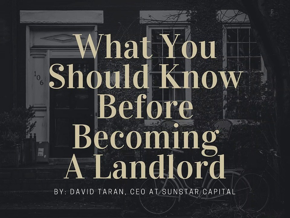 What You Should Know Before Becoming A Landlord