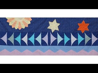 Sunset Strip Row of Jennie's Stripey Stripy Story Quilt (taster video)