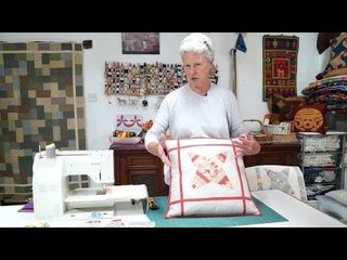 String Stars scrap cushion with Anne Baxter (taster video)