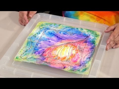 Using Sharpie Pens to colour fabric from Paula Doyle (taster video)