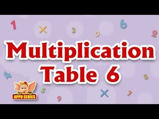 Multiplication Table Rhymes - Table 6 in Ultra HD (4K)