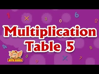 Multiplication Table Rhymes - Table 5 in Ultra HD (4K)