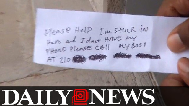 Man trapped behind ATM sends pleas for help through receipt slot in Texas
