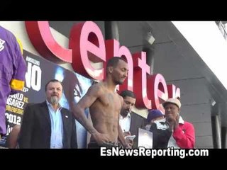 Abner Mares vs Anselmo Moreno Full Weigh In and Faceoff